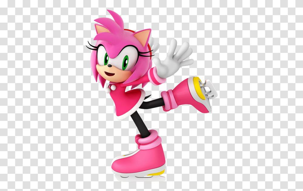Mario And Sonic Olympics Winter Amy Rose, Toy Transparent Png