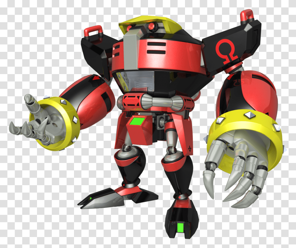 Mario And Sonic Omega, Toy, Robot Transparent Png