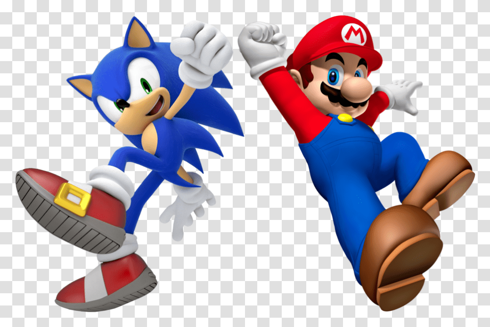 Mario And Sonic, Super Mario, Person, Human, Toy Transparent Png