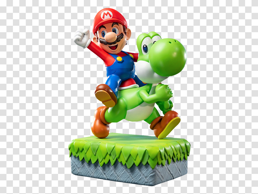 Mario And Yoshi Statue, Super Mario, Toy, Inflatable Transparent Png