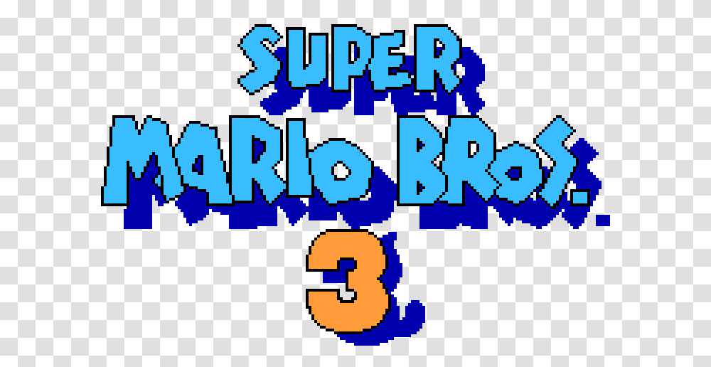 Mario Background Super Mario Bros 3 Title Screen, Number, Word Transparent Png