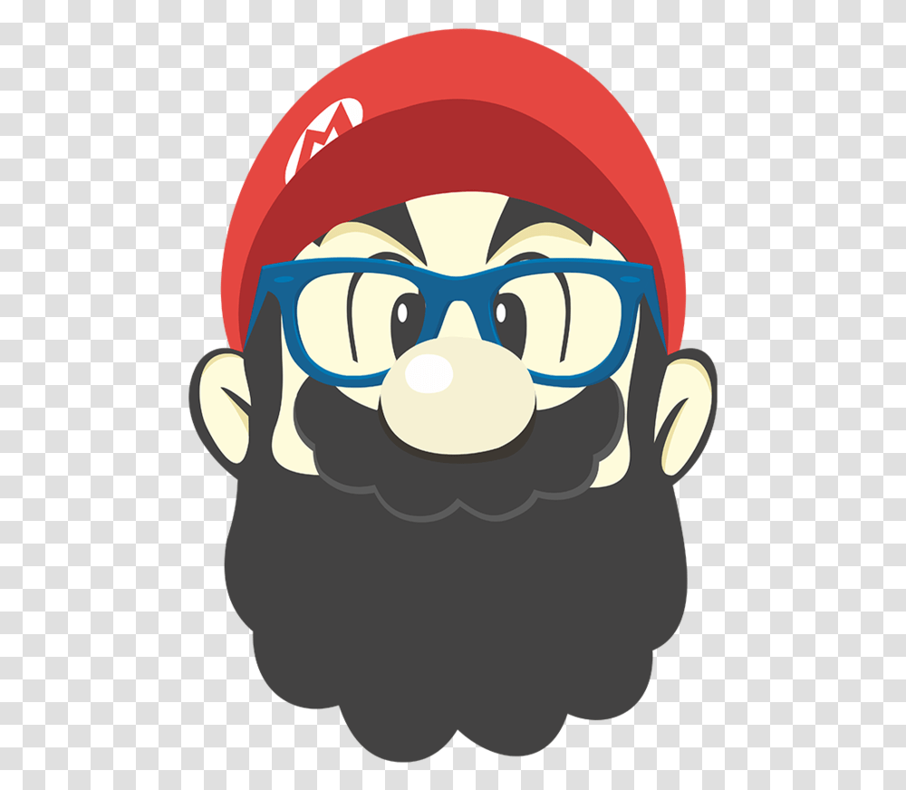 Mario Beard Download Super Mario Con Barba, Apparel, Face, Head Transparent Png