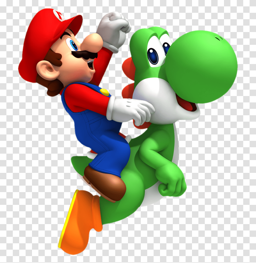 Mario Bros Image Super Mario Y Yoshi, Toy, Person, Human, Mascot Transparent Png