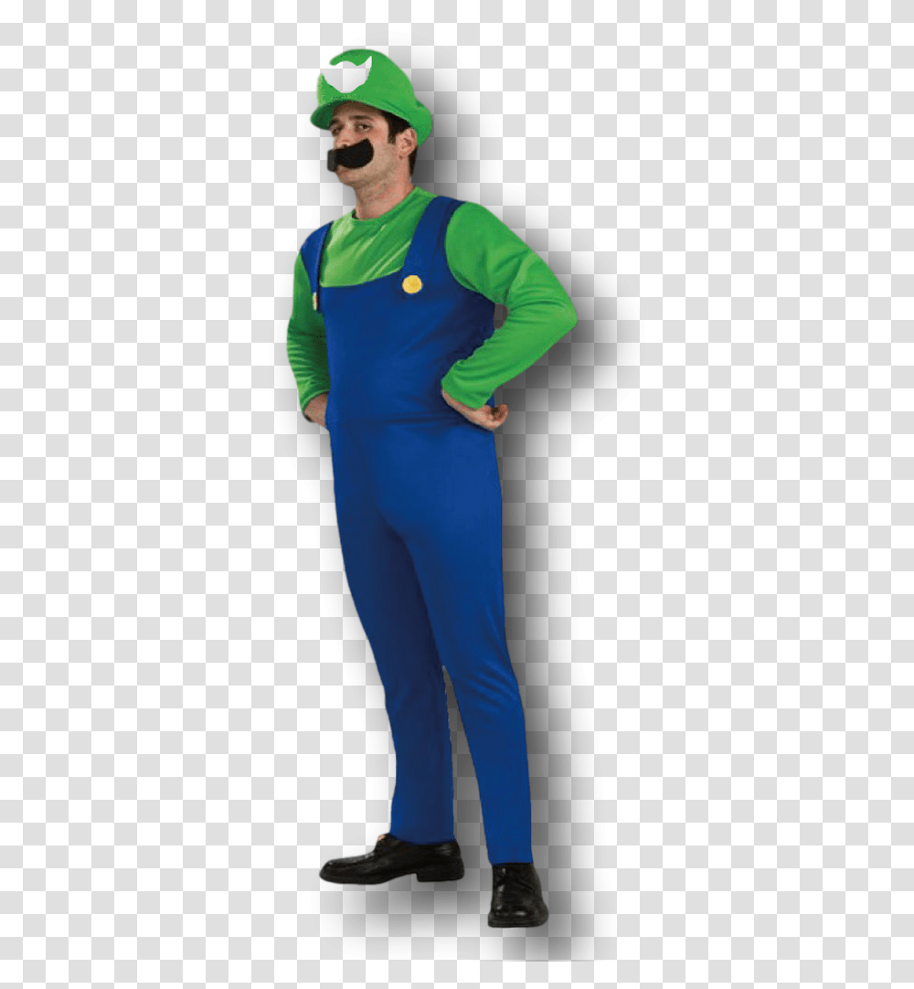 Mario Bros Luigi Costume Mario And Luigi Costumes, Sleeve, Long Sleeve, Dress Transparent Png
