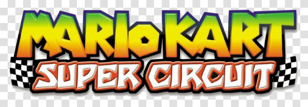 Mario Cart Clipart Mario Kart Super Circuit Logo, Pac Man, Super Mario Transparent Png