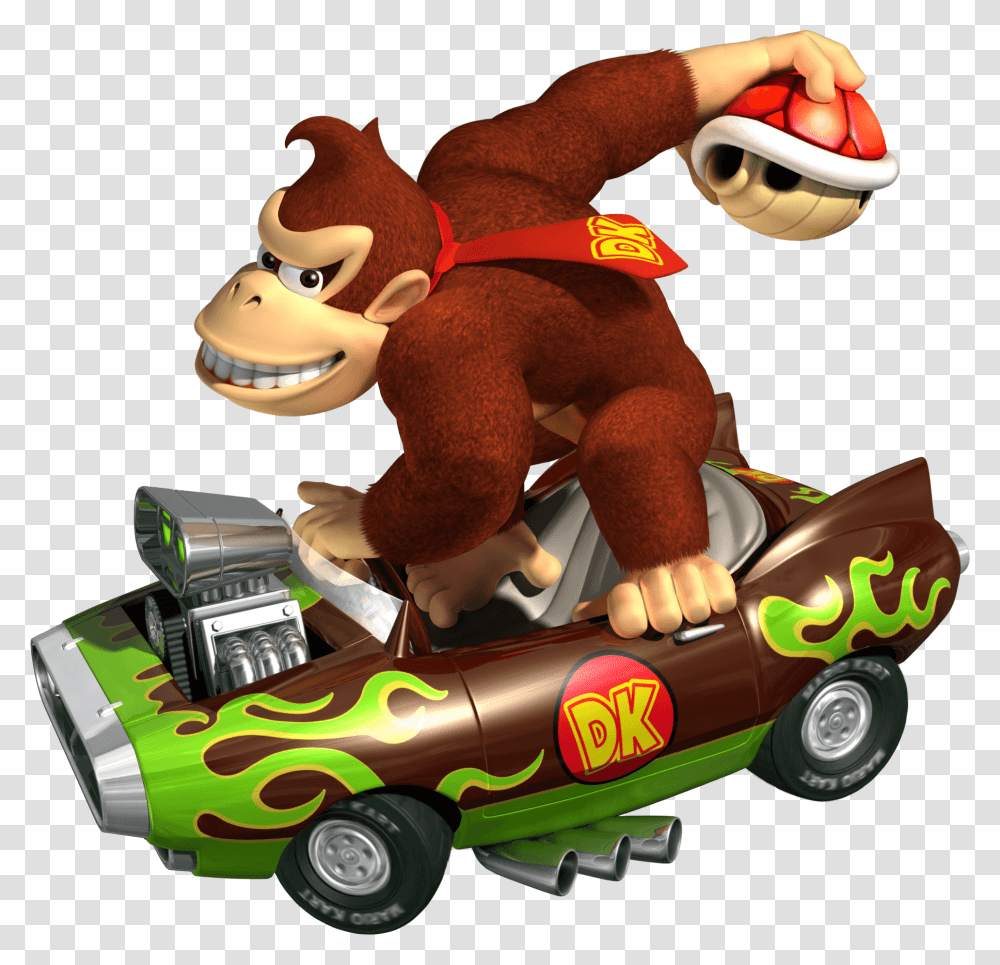 Mario Cart Donkey Kong Mario Kart Characters, Toy, Person, Grass, Plant Transparent Png