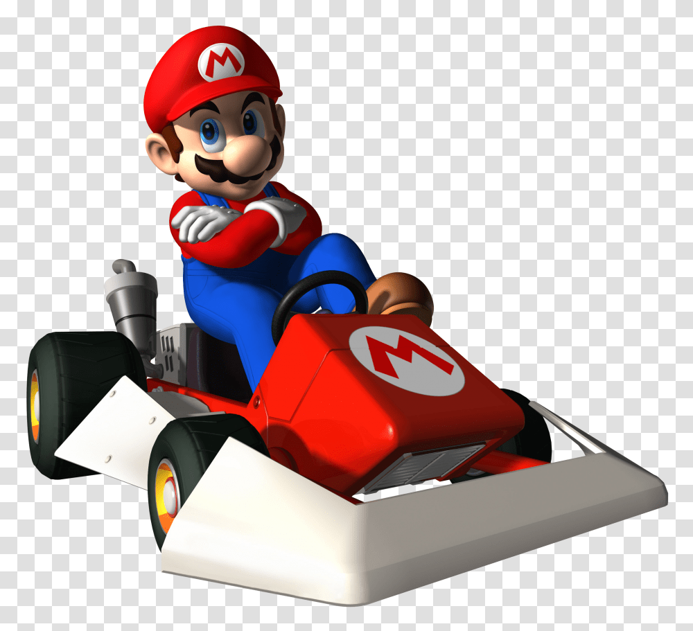 Mario, Character, Kart, Vehicle, Transportation Transparent Png