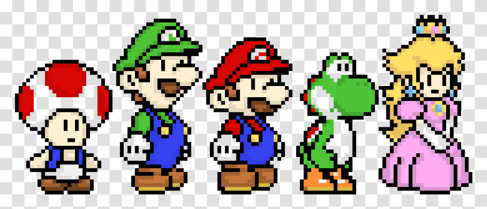 Mario Character Pixel Art, Super Mario, Pac Man Transparent Png