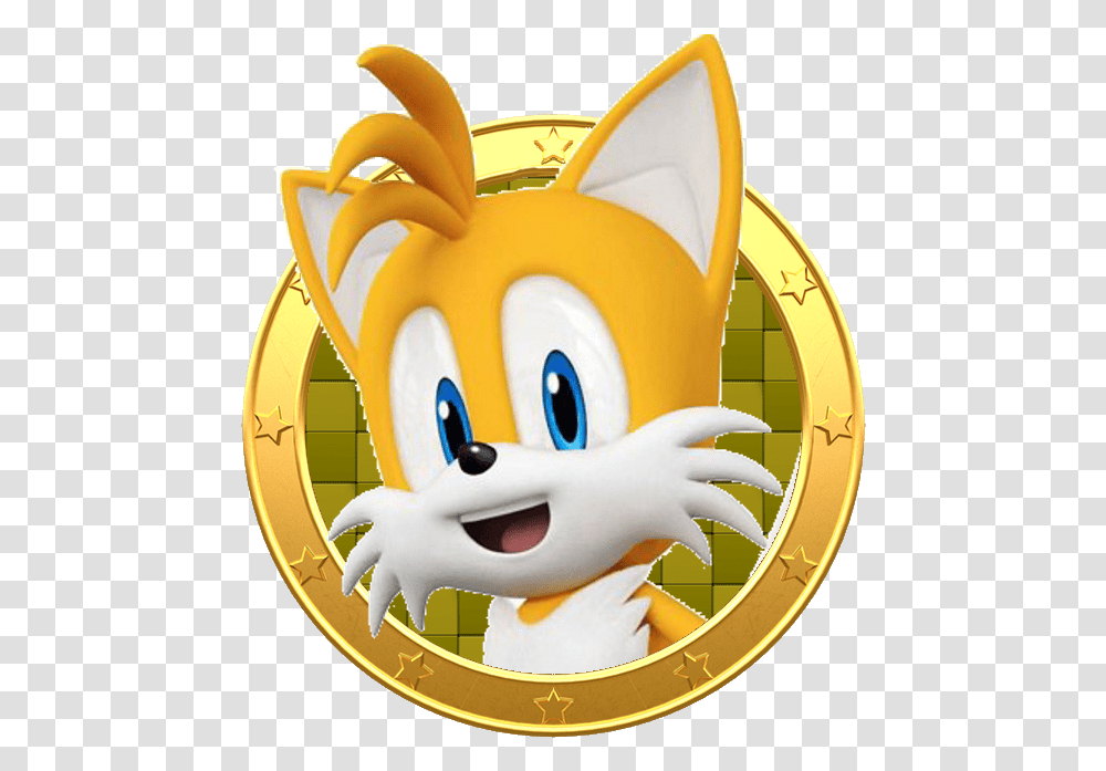 Mario Clipart Party Miles Tails Prower Sonic Colors, Label, Text, Coin, Money Transparent Png