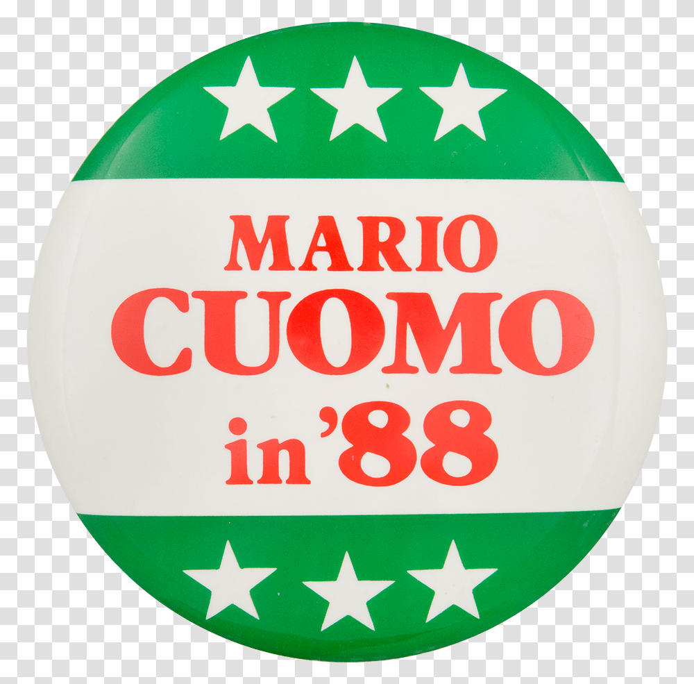 Mario Cuomo In 88 Political Button Museum Circle, Logo, Trademark, Badge Transparent Png