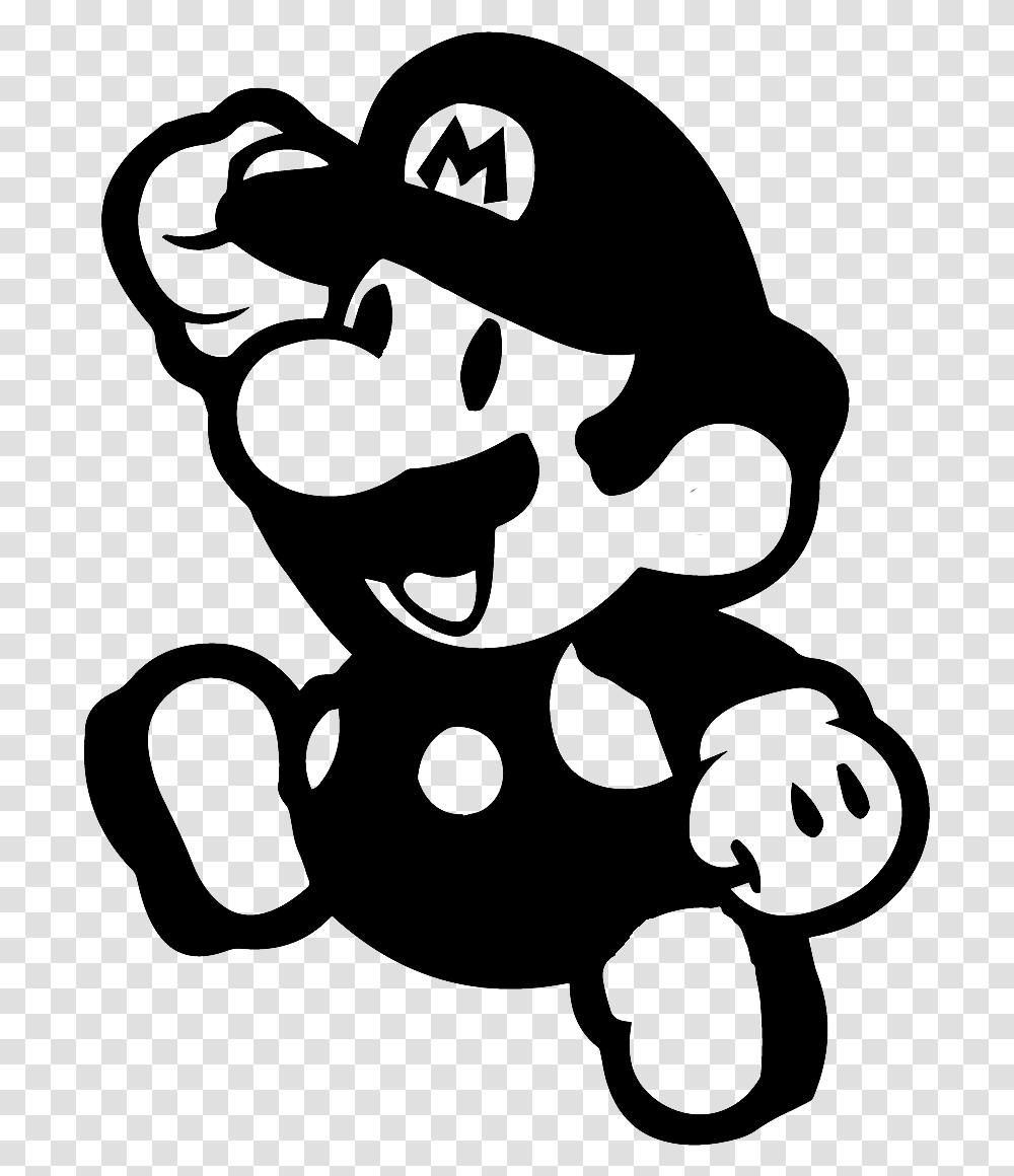 Mario Free Stock Black And White Huge Freebie Paper Mario, Gray, World Of Warcraft Transparent Png