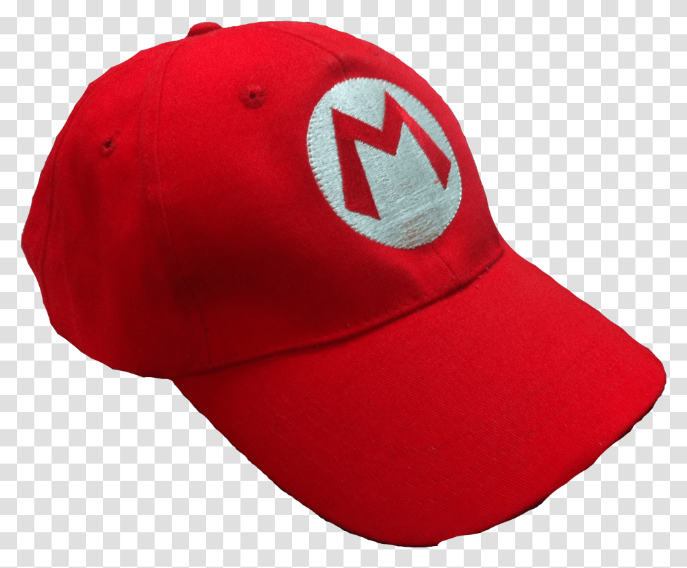 Mario Hat While Recording Baseball Cap, Clothing, Apparel Transparent Png
