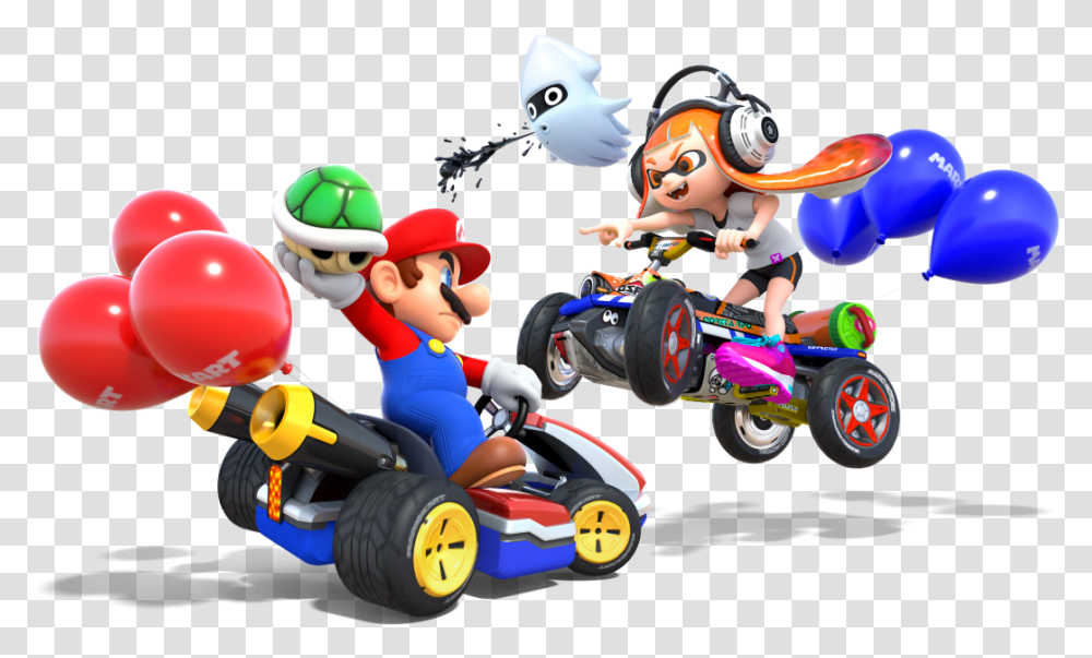 Mario Kart 8 Deluxe Features Mario Kart 8 Deluxe, Vehicle, Transportation, Super Mario, Person Transparent Png