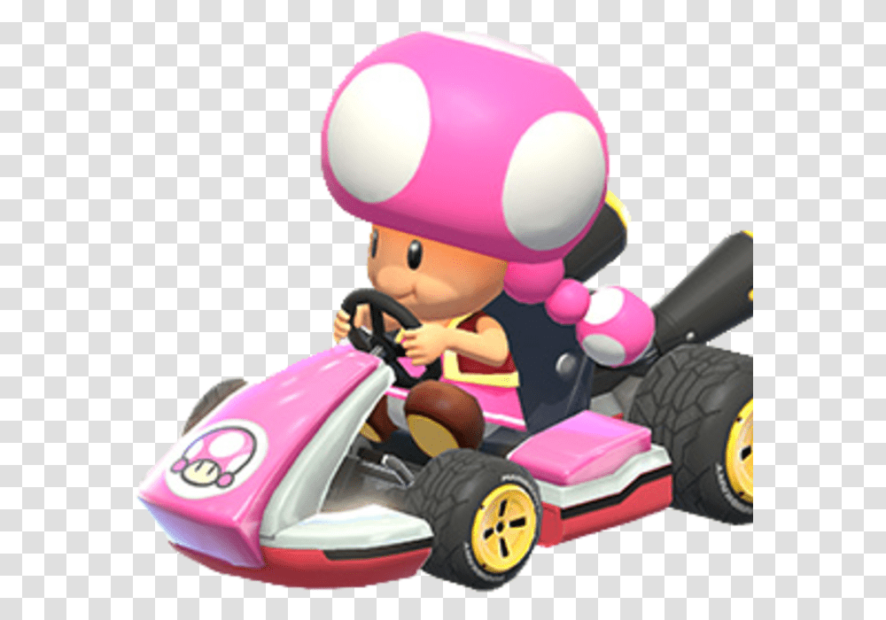 Mario Kart 8 Deluxe Toadette, Toy, Vehicle, Transportation, Buggy Transparent Png