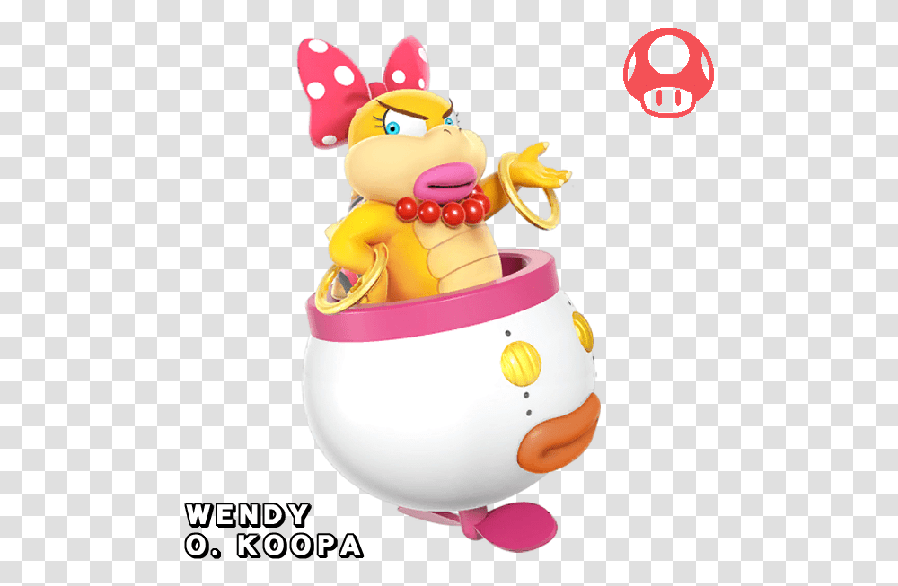 Mario Kart 8 Deluxe Wendy, Birthday Cake, Food, Label Transparent Png