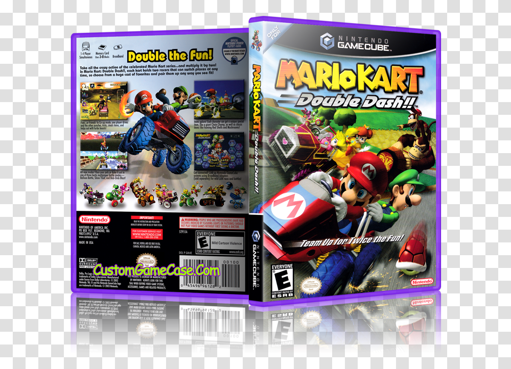 Mario Kart Double Dash Front Cover Mariokart Double Dash, Sports Car, Vehicle, Transportation, Race Car Transparent Png