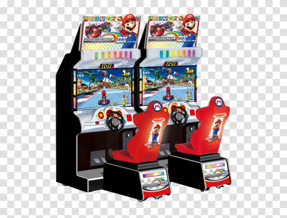 Mario Kart Gp Dx Arcade Machine, Toy, Arcade Game Machine, Person, Human Transparent Png