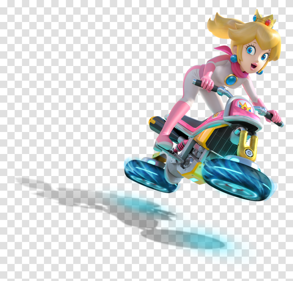 Mario Kart Logo Princess Peach Mario Kart 8 Deluxe Peach, Toy, Person, Figurine Transparent Png