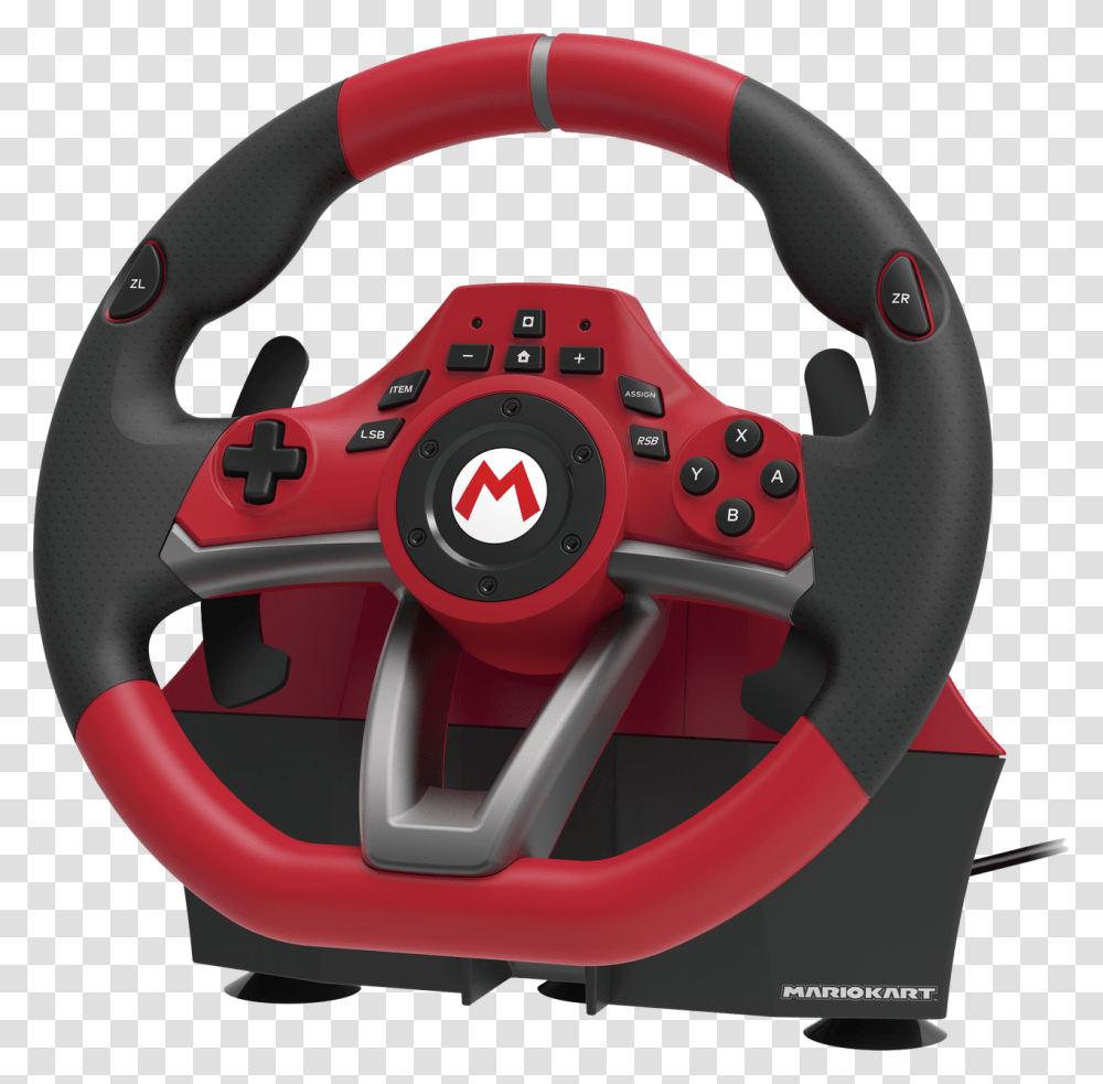 Mario Kart Racing Wheel Pro Deluxe For Nintendo Switch, Helmet, Apparel, Steering Wheel Transparent Png