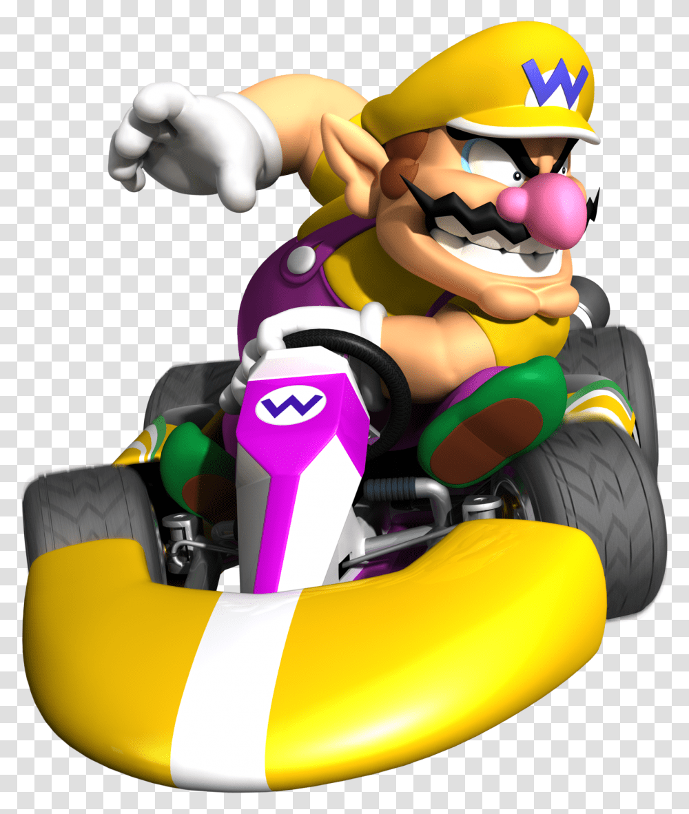 Mario Kart Racing Wiki Wario Mario Kart Characters, Toy, Vehicle, Transportation, Tire Transparent Png