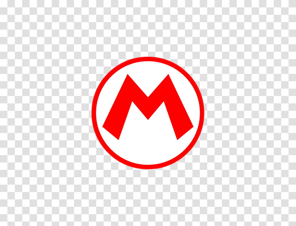 Mario Logo Art Mario Super Mario And Logos, Trademark, First Aid, Recycling Symbol Transparent Png