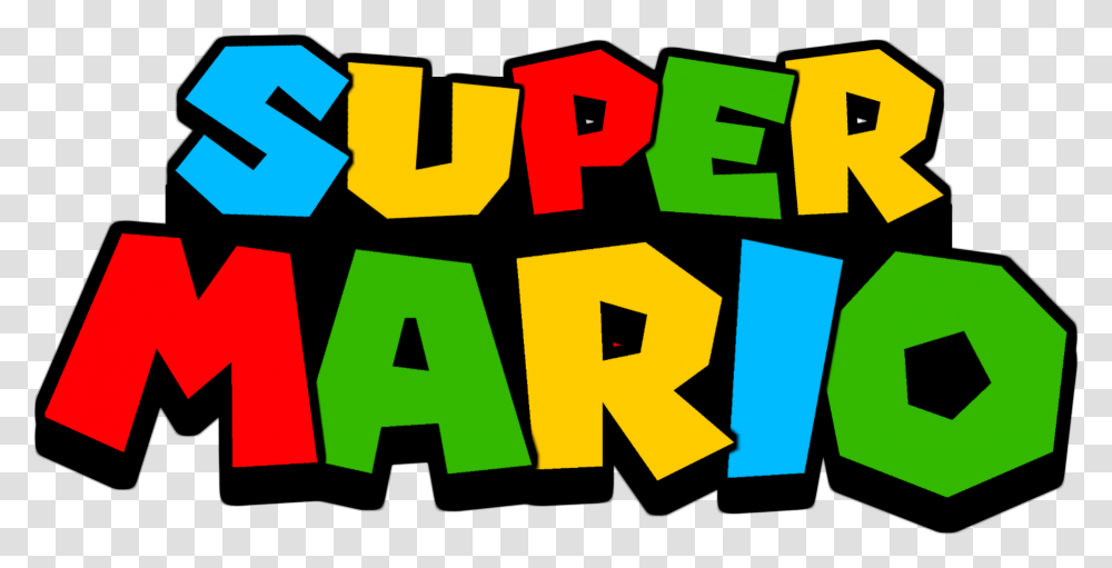 Mario Logo Logo Super Mario Bros, Number, Alphabet Transparent Png