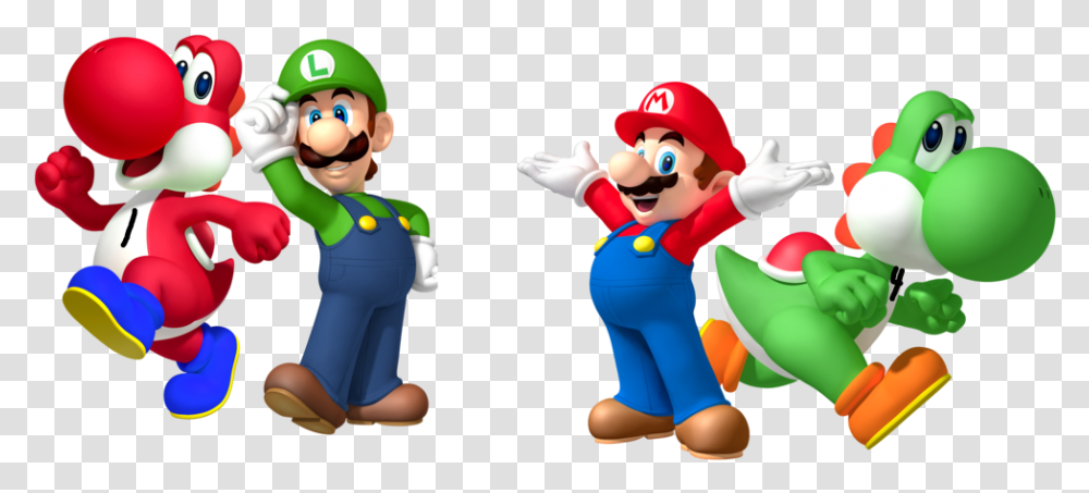 Mario Luigi Four And One Luigi, Super Mario, Person, Human, Toy Transparent Png