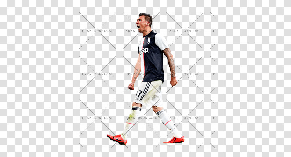 Mario Mandzukic Bc Image With Player, Shorts, Clothing, Person, People Transparent Png