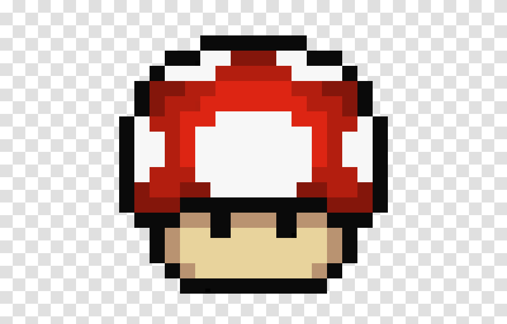 Mario Mushroom Pixel Art Maker, Pac Man, Rug Transparent Png