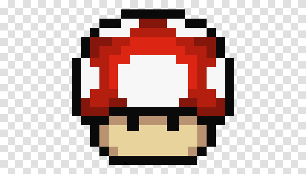 Mario Mushroom Pixel Art, Pac Man, Minecraft Transparent Png
