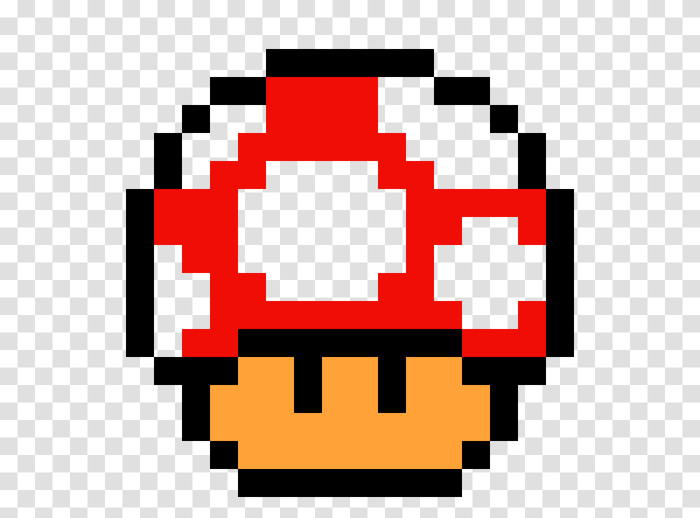 Mario Mushroom Pixel Image, Pac Man, First Aid Transparent Png