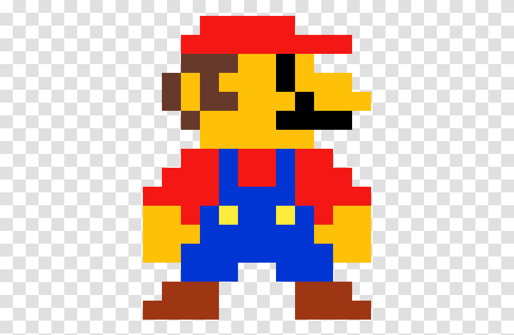 Mario Old School Pixel Art Mario Bros, Pac Man Transparent Png