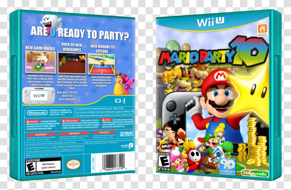 Mario Party 10 Box Cover Sonic At The London 2012, Super Mario Transparent Png