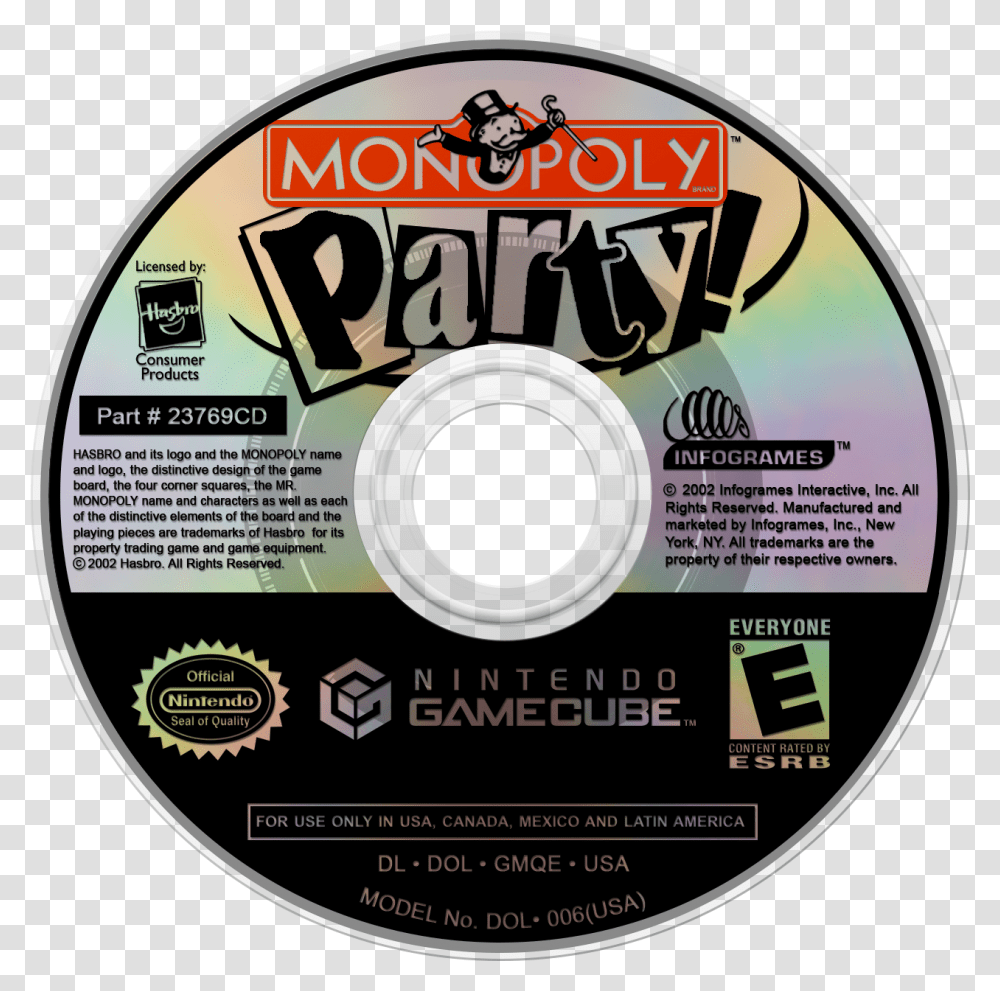 Mario Party 6 Gamecube Cds, Disk, Dvd Transparent Png