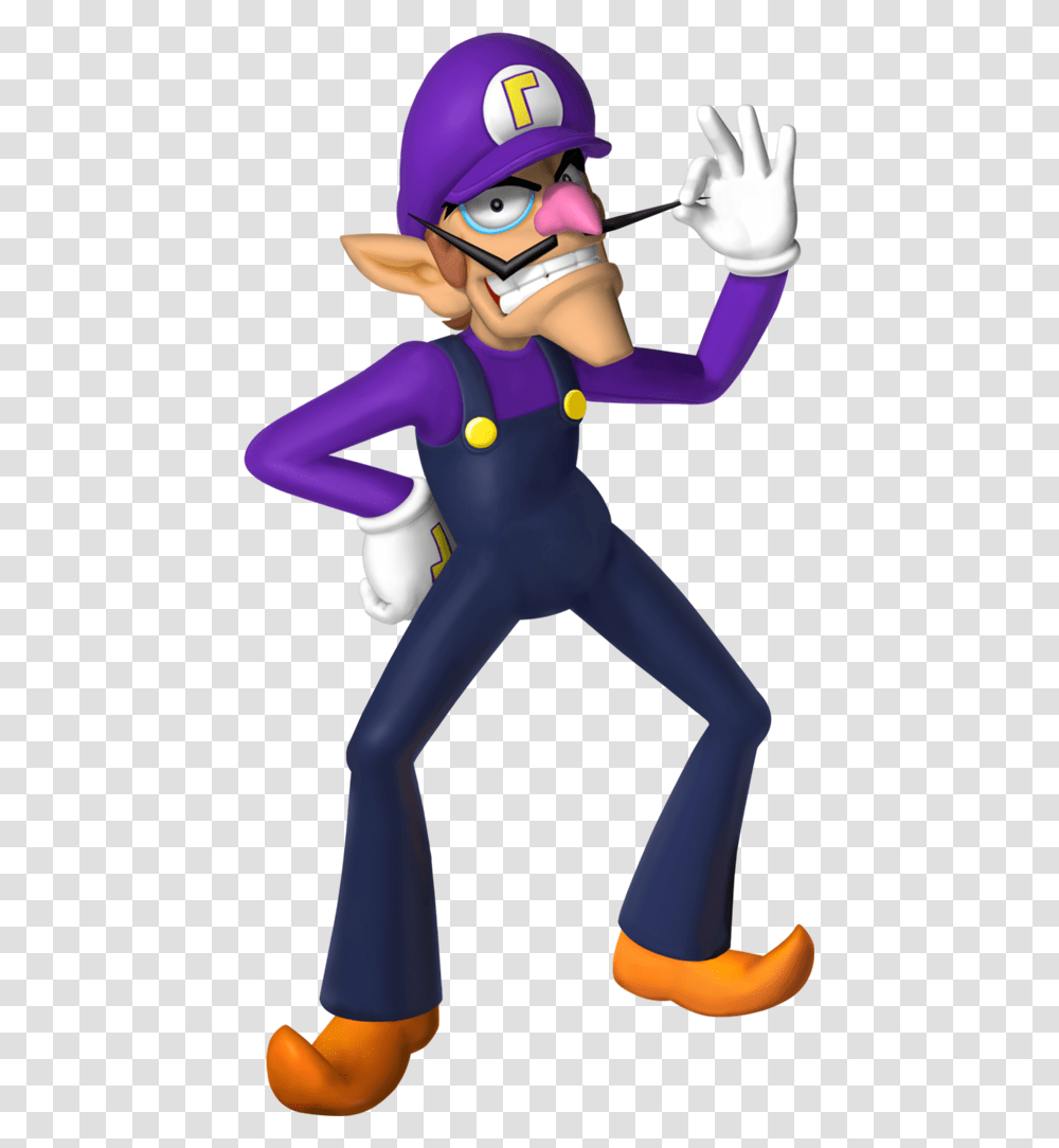 Mario Party 6 Waluigi, Helmet, Person, Costume Transparent Png