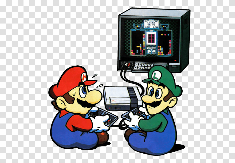 Mario Playing A Video Game, Super Mario Transparent Png