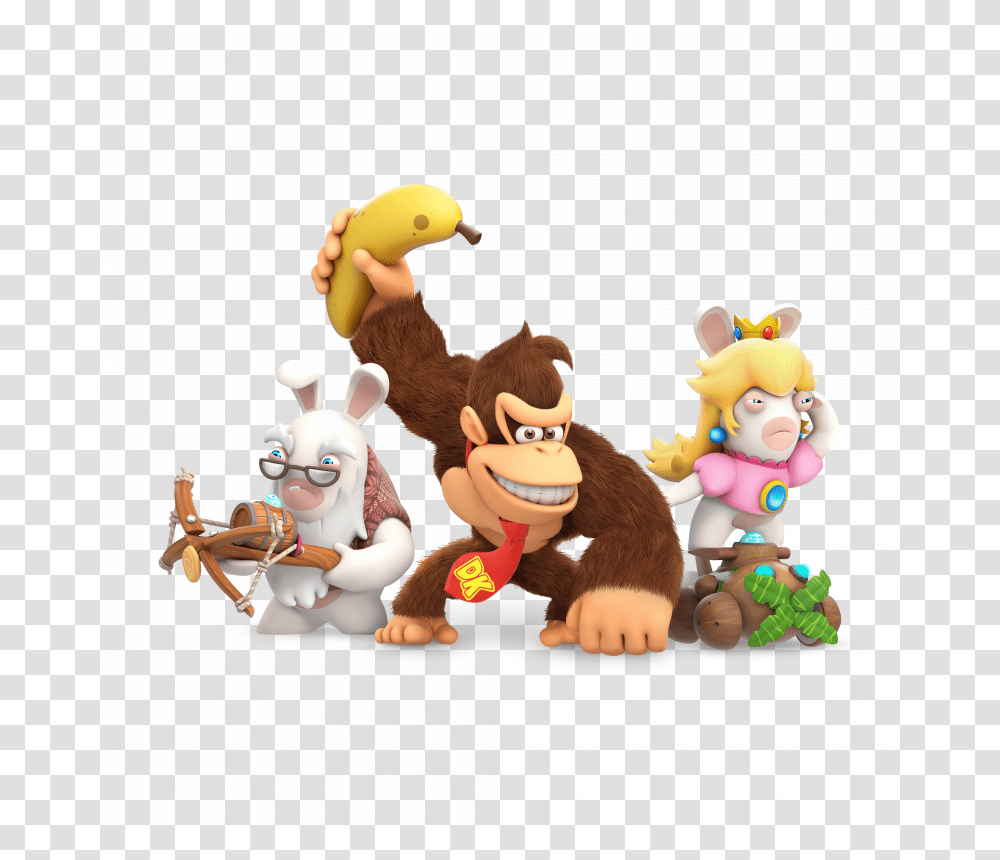 Mario Rabbids Kingdom Battle Donkey Kong Download Donkey Kong Mario Rabbids, Animal, Toy, Plant, Mammal Transparent Png