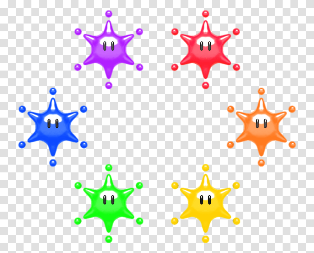 Mario Star, Star Symbol, Ornament, Pattern, Confetti Transparent Png