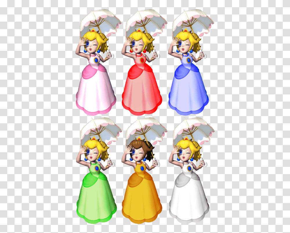 Mario Sunshine Peach Dress, Doll, Toy, Figurine, Barbie Transparent Png