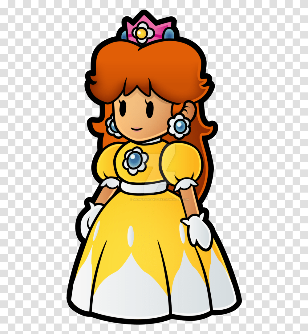 Mario Super Clipart Daisy Yellow Stunning Free Princess Daisy Paper Mario, Costume, Face, Outdoors Transparent Png