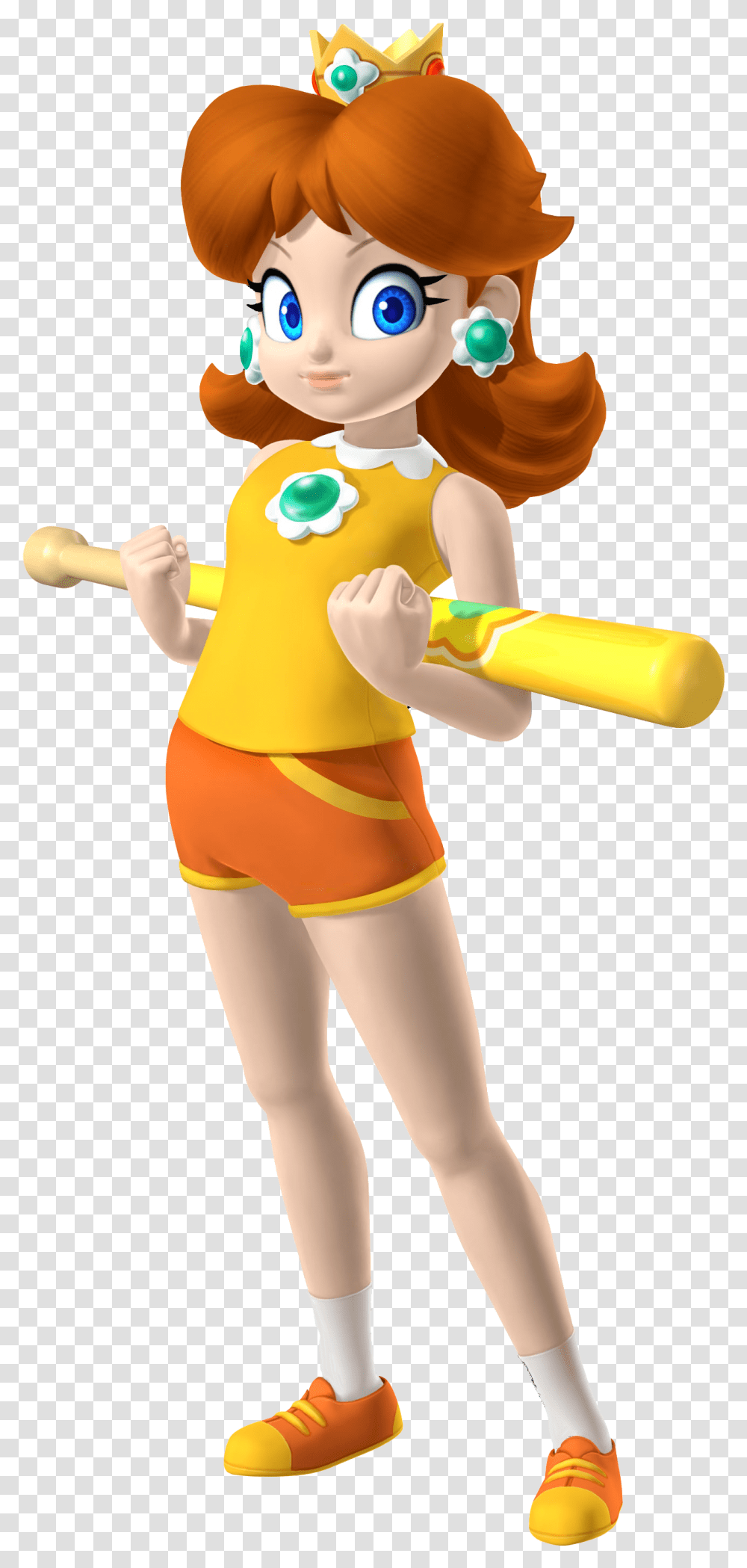 Mario Superstar Baseball Princess Daisy Download Mario Super Sluggers Daisy, Person, Shorts, Hat Transparent Png