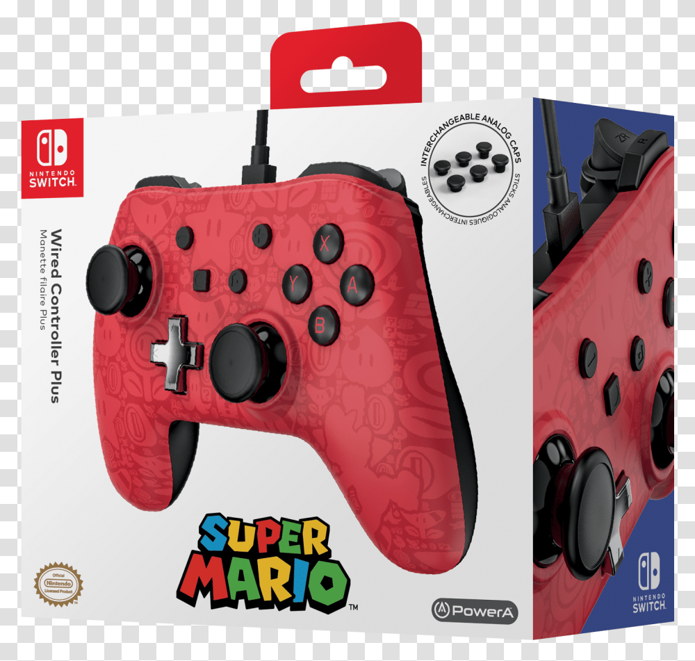 Mario Switch Wired Controller, Electronics, Joystick, Video Gaming Transparent Png