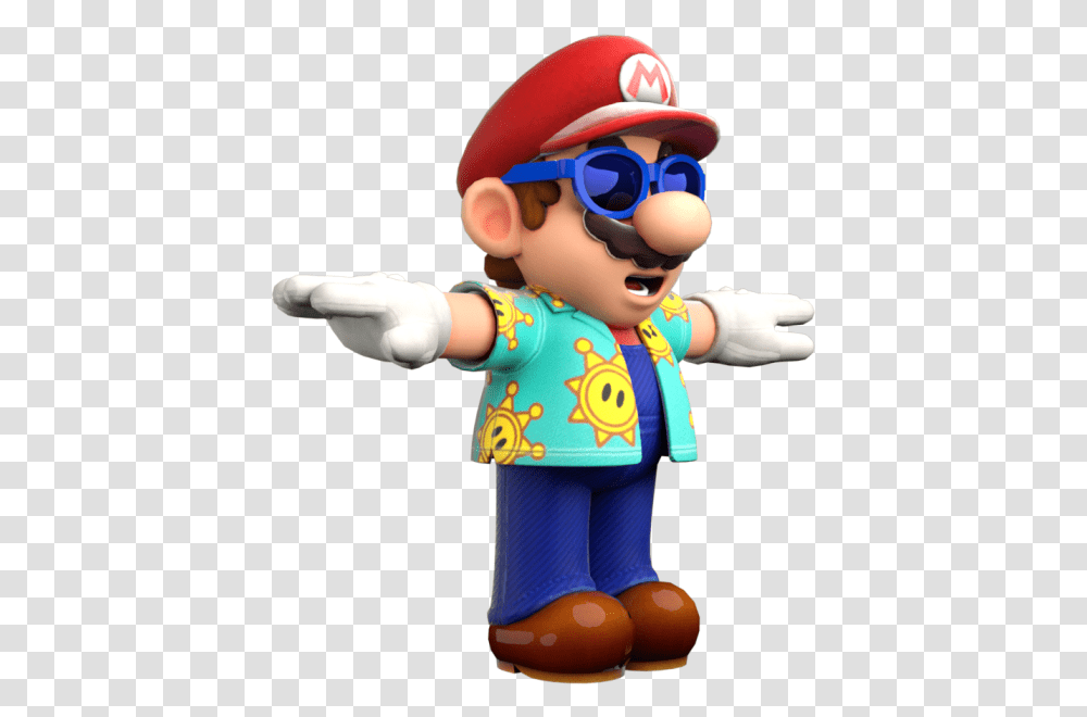 Mario T Pose, Super Mario, Person, Human, Figurine Transparent Png