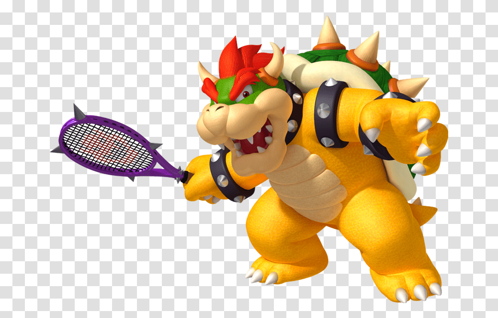 Mario Tennis Aces Image Background Bowser In Clown Car, Toy, Tennis Racket, Super Mario Transparent Png