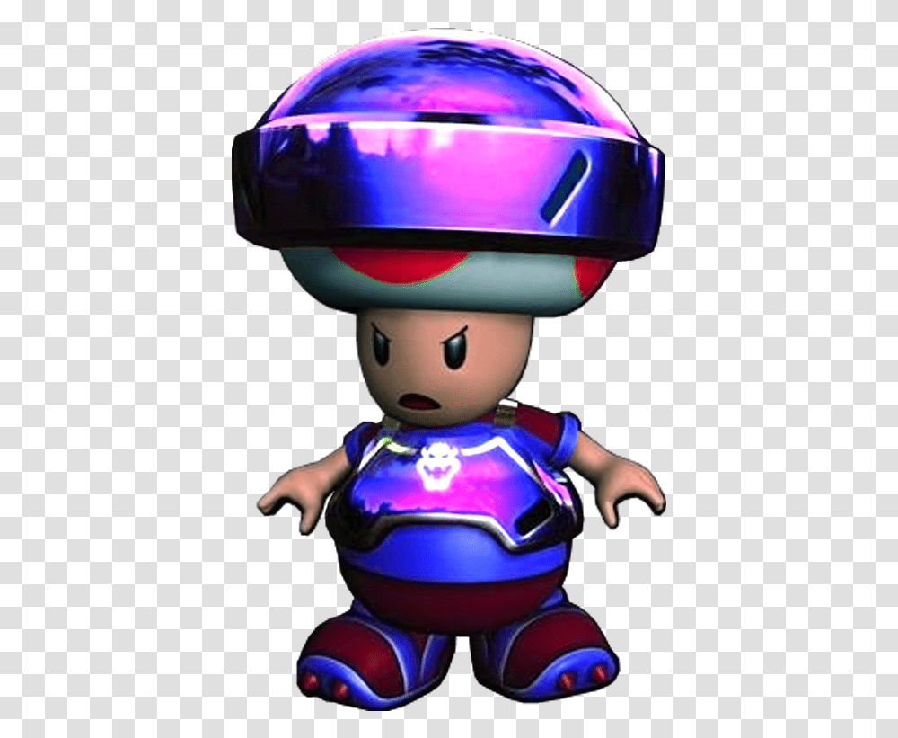 Mario Toad Image With No Background Mario Strikers Charged Football Toad, Helmet, Clothing, Toy, Person Transparent Png
