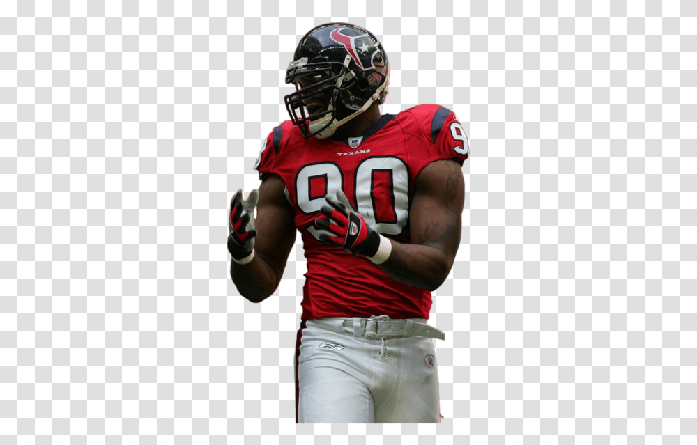Mario Williams Of The Houston Texans Texan Player, Helmet, Apparel, Person Transparent Png