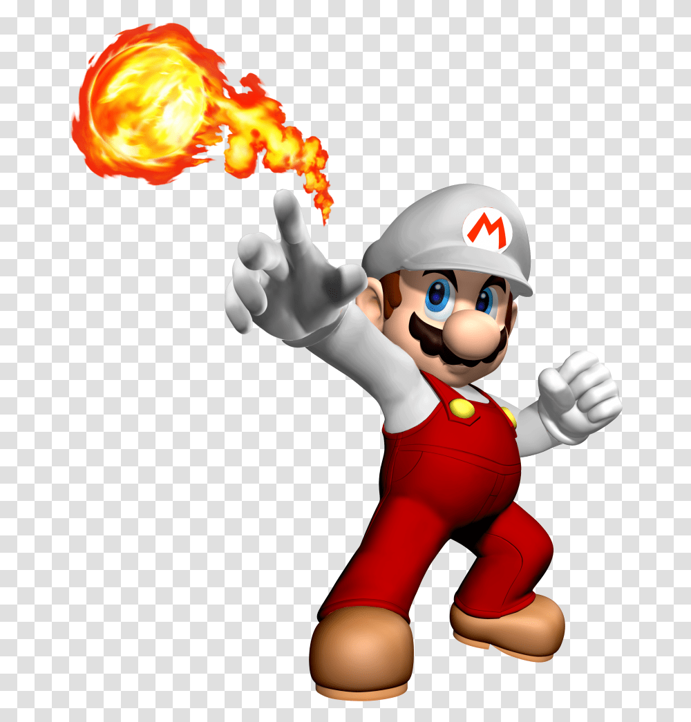 Mario With Fire Flower Download Mario Fire Flower Mode, Super Mario, Helmet, Apparel Transparent Png
