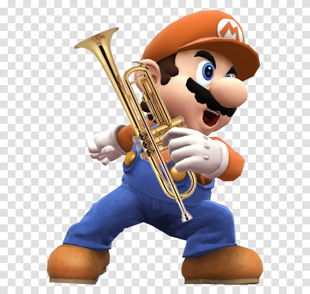 Mario With Master Sword Clipart Mario With Master Sword, Person, Human, Horn, Brass Section Transparent Png