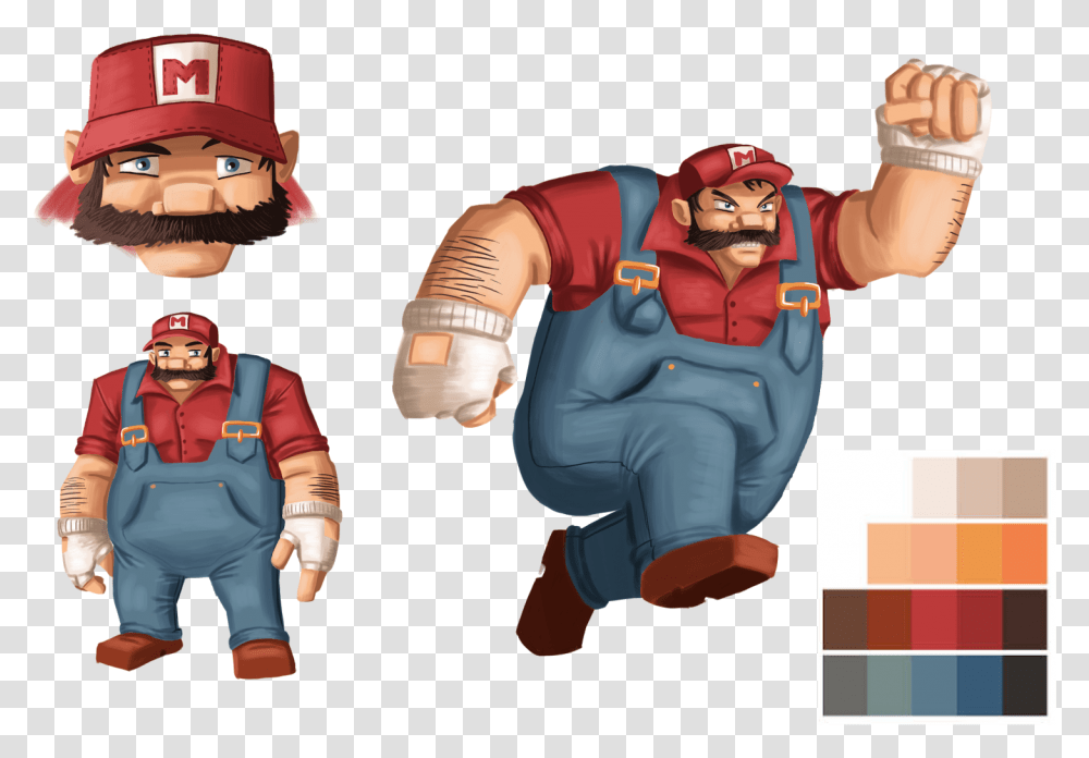 Mario Without A Moustache, Person, Human, Hand, Costume Transparent Png