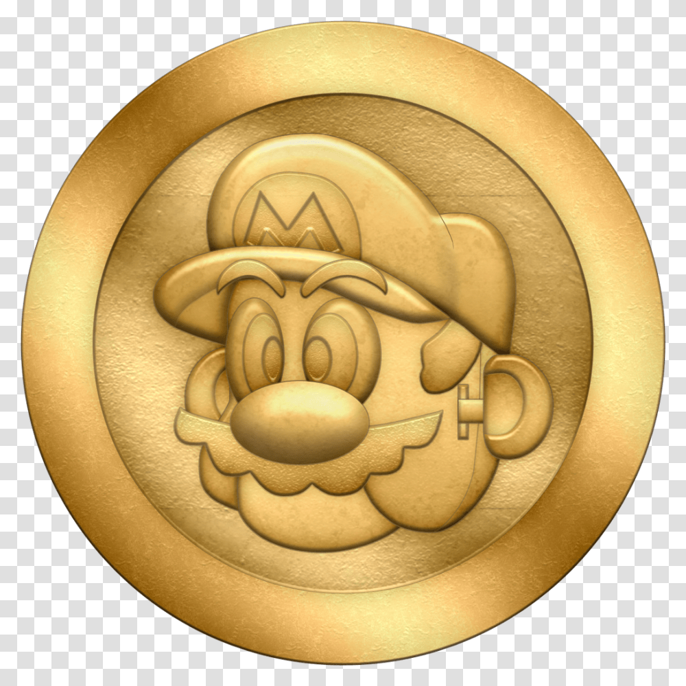 Mario Zone Coin By Blueamnesiac Monedas De Mario Bros, Gold, Wax Seal, Bronze, Gold Medal Transparent Png